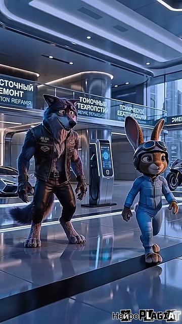 💥 Волк VS Кролик: Технологии слушают не всех! #shortvideo ВолкИКролик #animation #ai