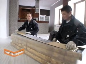 Рен-Тв & Паркет Холл - Чистая работа в загородном доме. Зал с камином.