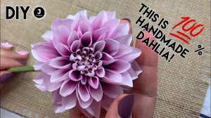 DIY🌸. Георгина из фоамирана. Сделай вместе со мной!
