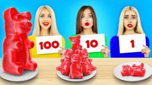100 СЛОЕВ ШОКОЛАДНОЙ ЕДЫ ЧЕЛЛЕНДЖ _ Эпичная Шоколадная Битва на 24 часа! Сладкий баттл от RATATA
