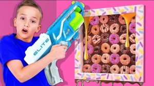 🍿 Проходим 100 слоёв конфет вместе с Владом!