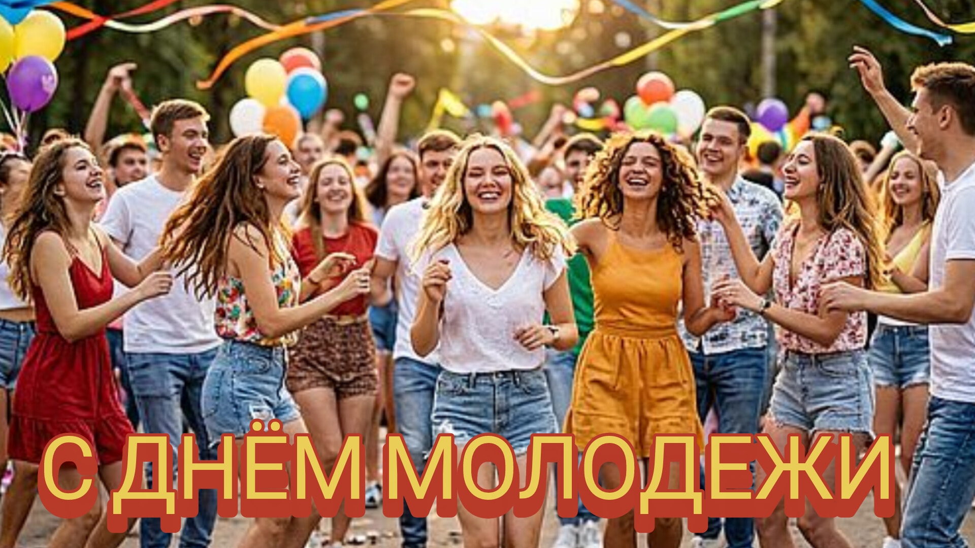 Поколение возможностей! С днём молодежи. Самая лучшая музыкальная открытка.