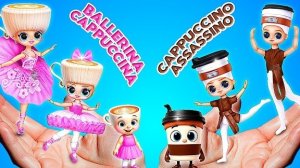 Балерина Капучино и Капучино Ассасино растут вместе! Лайфхаки для кукол ЛОЛ ОМГ