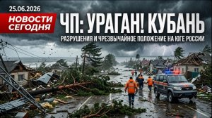 Новости Сегодня 25.06.2026 — ЧП, Ураган, Кубань, Россия