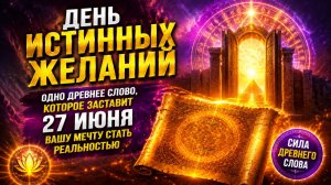 День истинных желаний. Одно древнее  слово, которое заставит мечту исполнится.