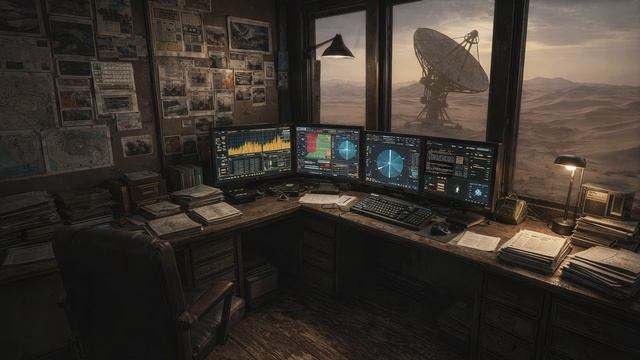 Forgotten Desert Outpost ｜ Sci Fi Background for Study and Work смотреть онлайн