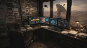 Forgotten Desert Outpost ｜ Sci Fi Background for Study and Work