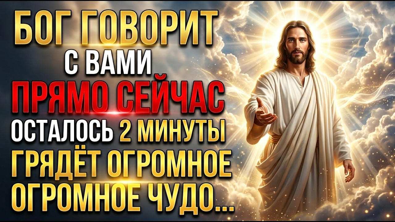 БОГ ПЫТАЕТСЯ ГОВОРИТЬ С ВАМИ ПРЯМО СЕЙЧАС. У ВАС ОСТАЛОСЬ ВСЕГО 2 МИНУТЫ. ГРЯДЁТ ОГРОМНОЕ ЧУДО... смотреть онлайн