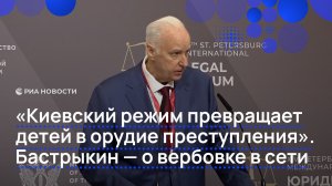 «Киевский режим превращает детей в орудие преступления». Бастрыкин — о вербовке в сети