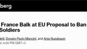‼️🇪🇺🇷🇺 Франция и Италия выступили против запрета на въезд в ЕС для участников СВО, — Bloomberg