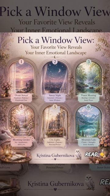 ✨ PICK A WINDOW VIEW ✨ Your Favorite View Reveals Your Inner Emotional Landscape