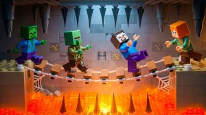 Выжить на 100 дней в преисподней ｜ Анимация Майнкрафт ｜ Мультфильм Lego