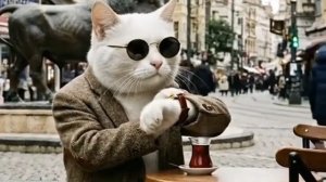 Деловой котик из нейросети