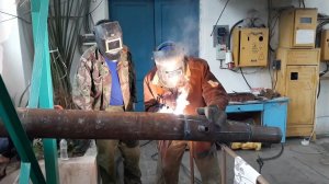 Тепловые сети! Сварка на газовой котельной!  Сварка труб своими руками.