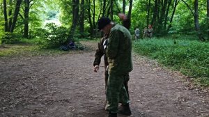 Вход в атаку противника от пря много удара.