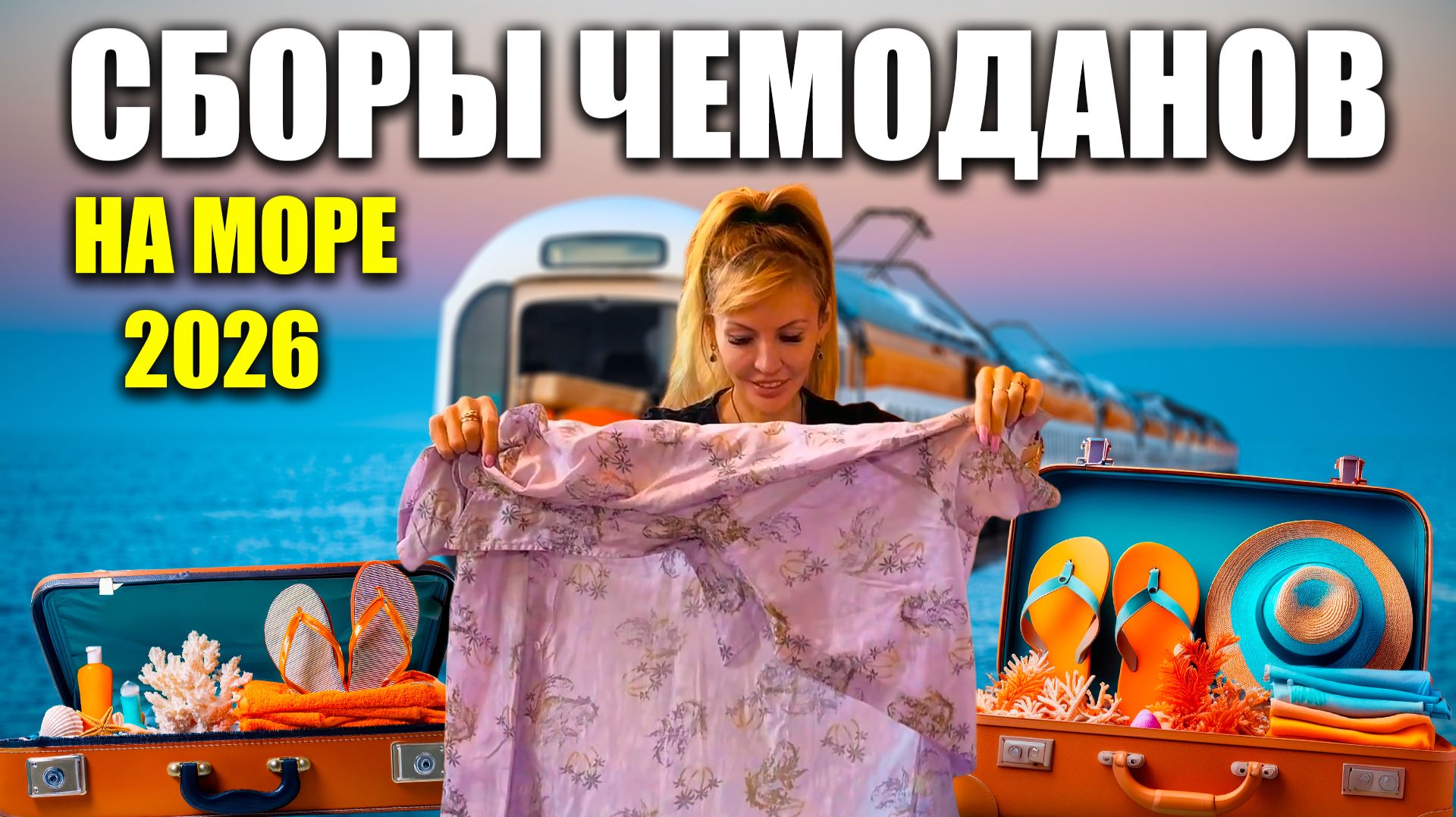 Сбор чемоданов в ПУТЕШЕСТВИЕ на море ПОЕЗДОМ 2026 Как правильно упаковать вещи и что с собой взять? смотреть онлайн