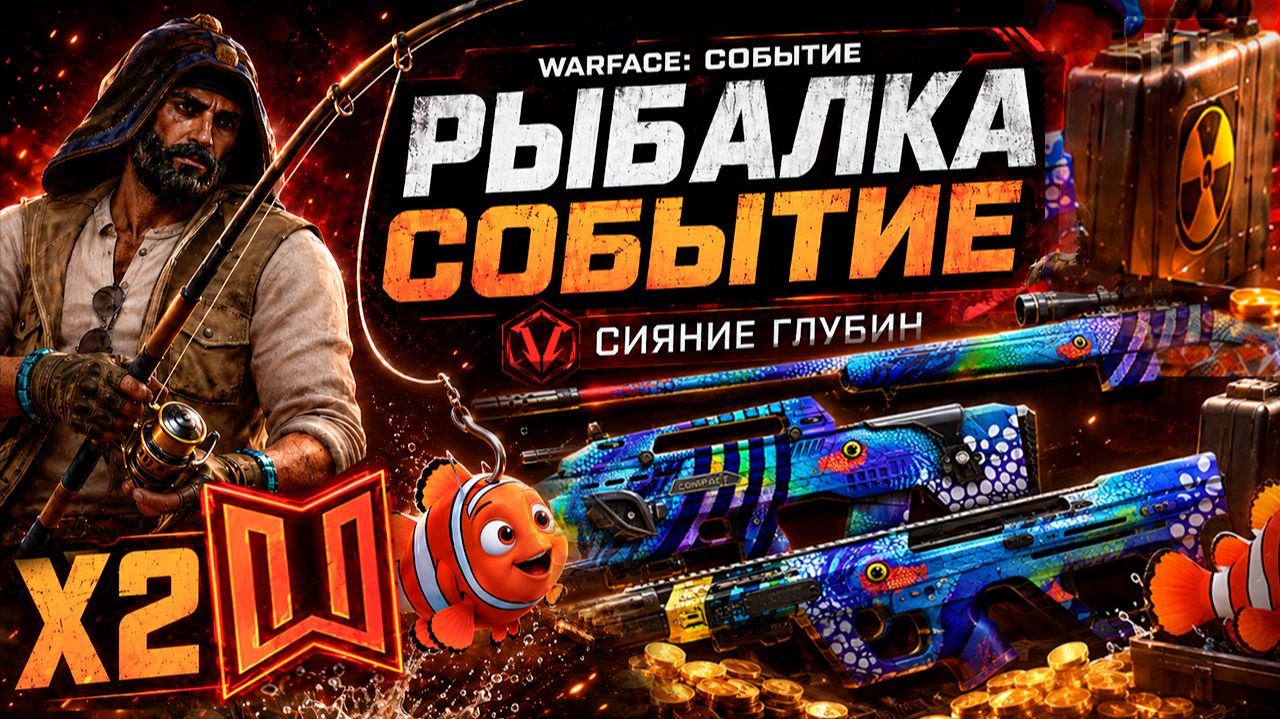 СТАРТ СОБЫТИЯ РЫБАЛКА МЕТА УЛОВ WARFACE - 2X МОНЕТ, НОВЫЙ ЗАХВАТ 2.0, АП ОРУЖИЯ смотреть онлайн