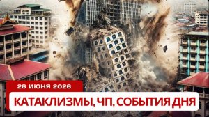 Новости сегодня 26.06.2026 | Катаклизмы сегодня, ЧП | Землетрясение в Венесуэле! Наводнения в Азии!