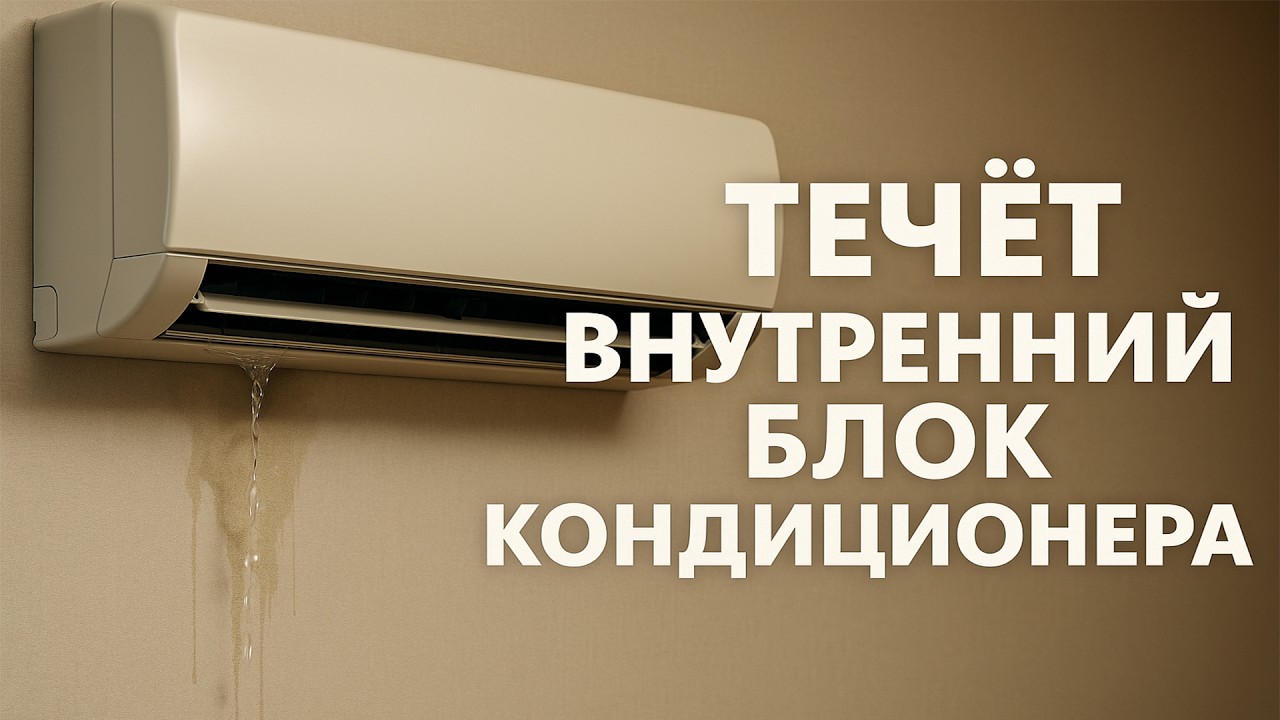 Течёт Внутренний Блок Кондиционера/Как Прочистить Дренажную Систему