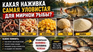Какая наживка самая уловистая для мирной рыбы? Секреты хорошего клёва! 🎣
