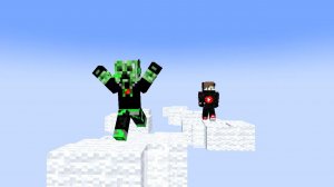 Я С FREEZERAM ПАРКУРИМ ПО ОБЛАКАМ В МАЙНКРАФТ! БАМБАЧ И FREEZER ТРОЛЛИНГ ПАРКУР В MINECRAFT