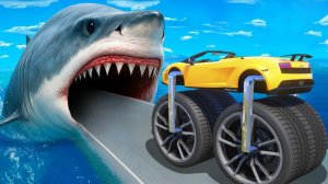 СМОЖЕТ ЛИ ЛАМБА ПРОЕХАТЬ МЕГАЛОДОНА В ГТА 5 ? - ЭКСПЕРИМЕНТ В GTA 5