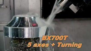 Фрезерный обрабатывающий центр Pinnacle BX 700T | Фрезерование лопастей турбины и чистовая обработка