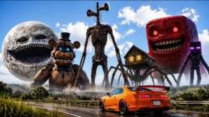 SUPRA против 15 гигантских монстров! #20 (Сиреноголовый, SCP-096, Фредди из FNAF) СТРАШИЛКИ.