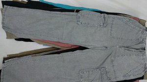 40015 Штаны мужские карго, 21пак, pantaloni cargo, секонд (extra) оптом