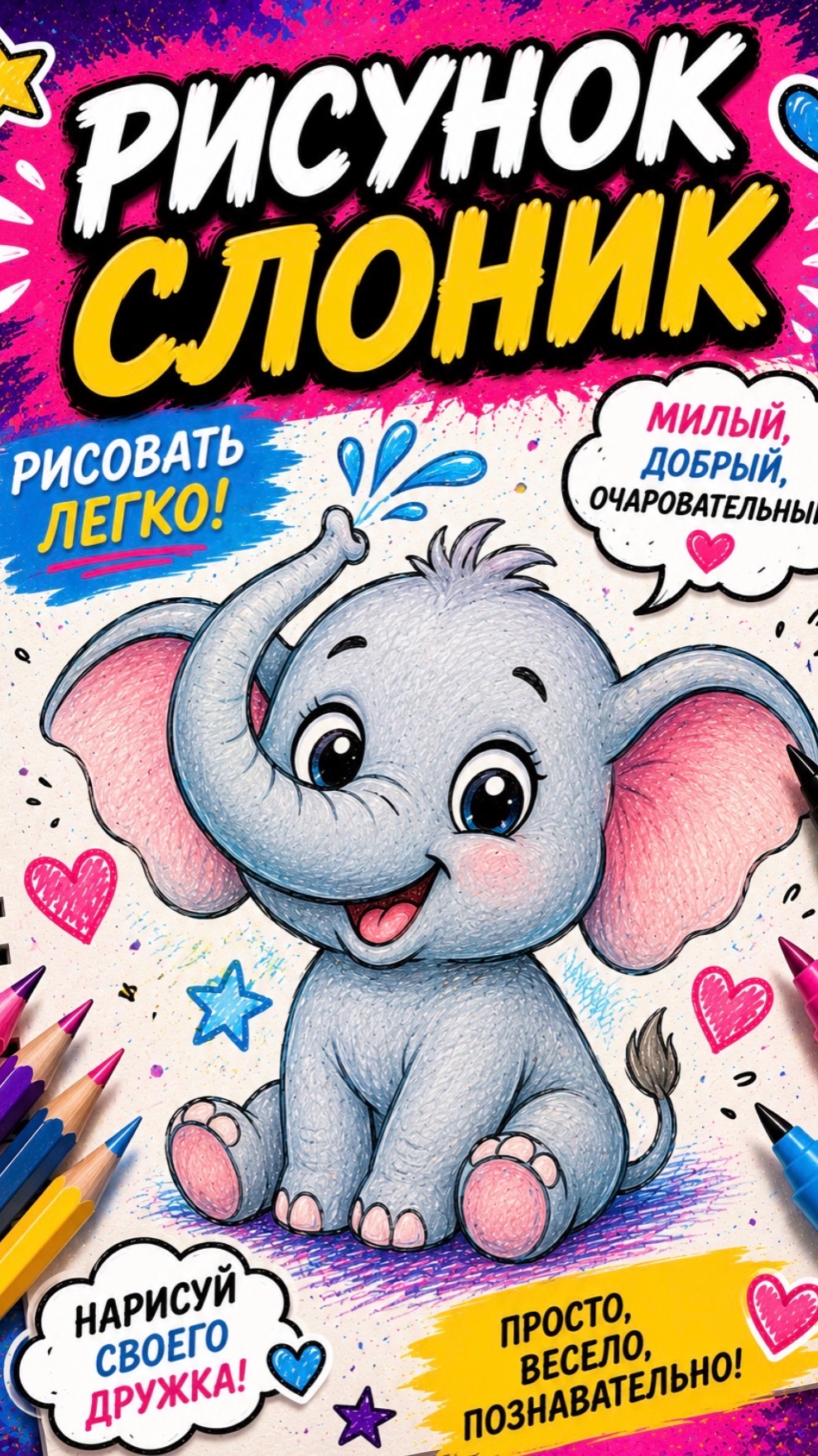 Рисунок. Слоник смотреть онлайн