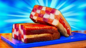 СДЕЛАЛИ НЕВЕРОЯТНЫЙ ШАХМАТНЫЙ РУЛЕТ ИЗ ЛОСОСЯ ,ТУНЦА И ПАЛТУСА , С ПОМОЩЬЮ МОЛЕКУЛЯРНОЙ КУХНИ