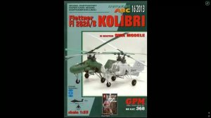 Легкий вертолет «Flettner 282 Kolibri» от GPM, Германия, 1939 г, 1:33. Автор сборки Евгений Дроздов