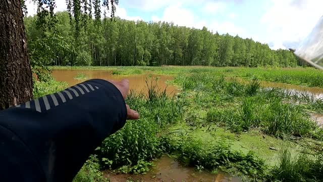 Рыбалка по большой воде .Вторая попытка поймать карпа . смотреть онлайн