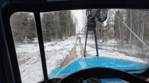 Вывозка леса на Урале-Лесовоз