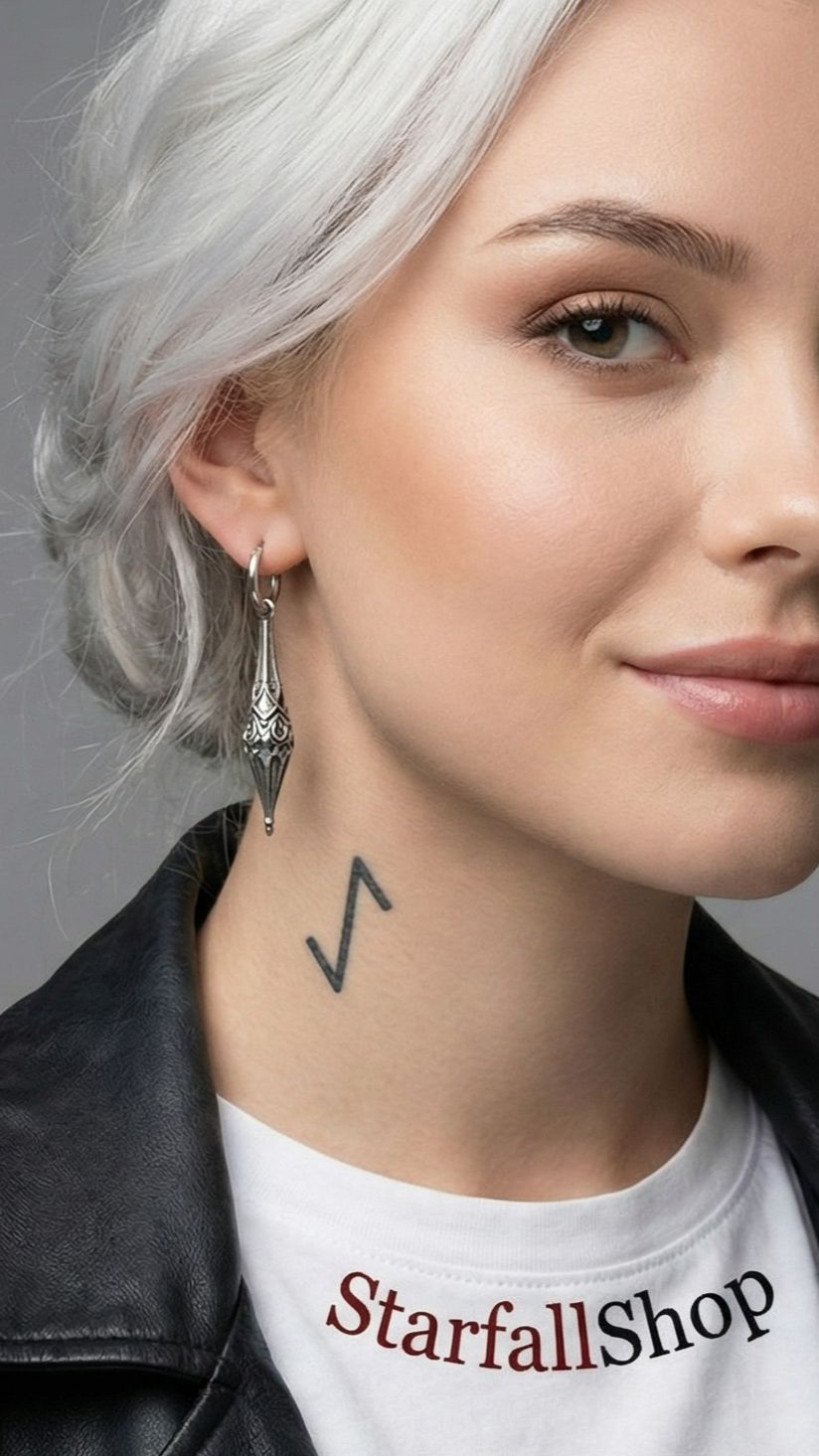 Длинные серьги с подвесками "Геометрический орнамент" от StarfallShop