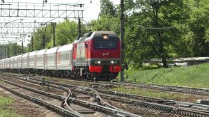 Электровоз ЭП2К-367 (ТЧЭ-33) со скорым фирменным поездом «Москва-Саратов» № 017Ж, Саратов - Москва.