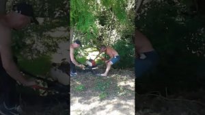 Установка забора на канале ч.с. Крымский район станица Варениковская хутор Свет
