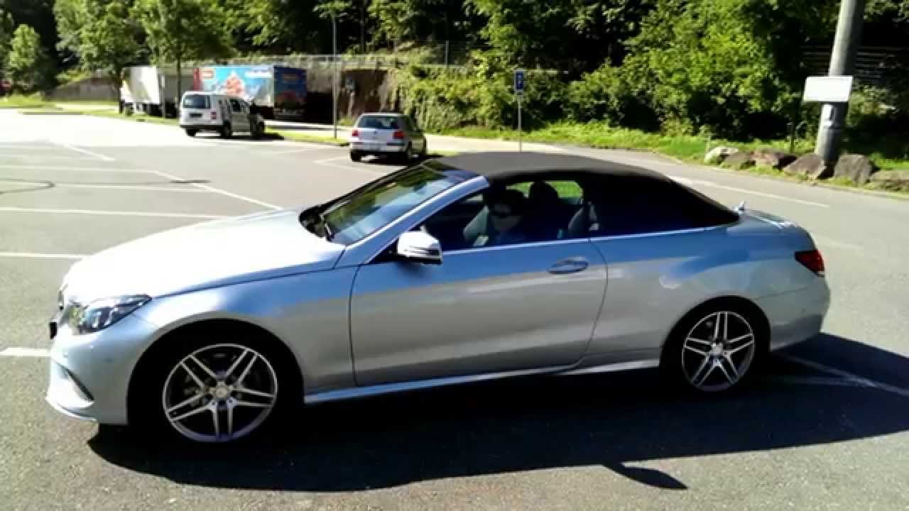 Мерседес как складывается и раскладывается крыша Mercedes Benz E250 Cabrio Test смотреть онлайн