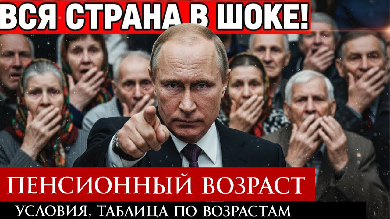 Пенсионный возраст в России в 2026 году условия, таблица по возрастам
