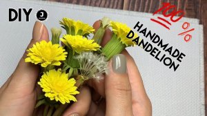 DIY🌼. Как сделать Одуванчик из фоамирана