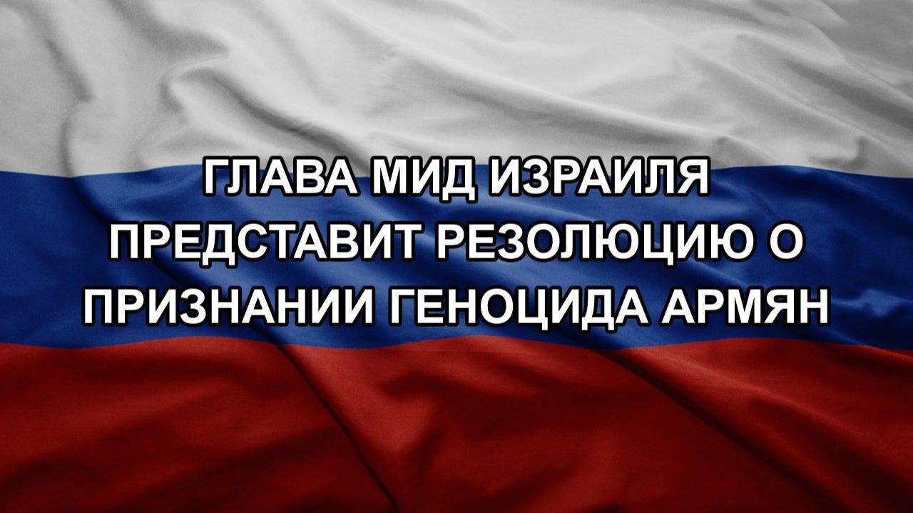 Глава МИД Израиля представит резолюцию о признании геноцида армян