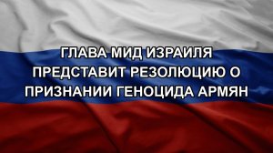 Глава МИД Израиля представит резолюцию о признании геноцида армян