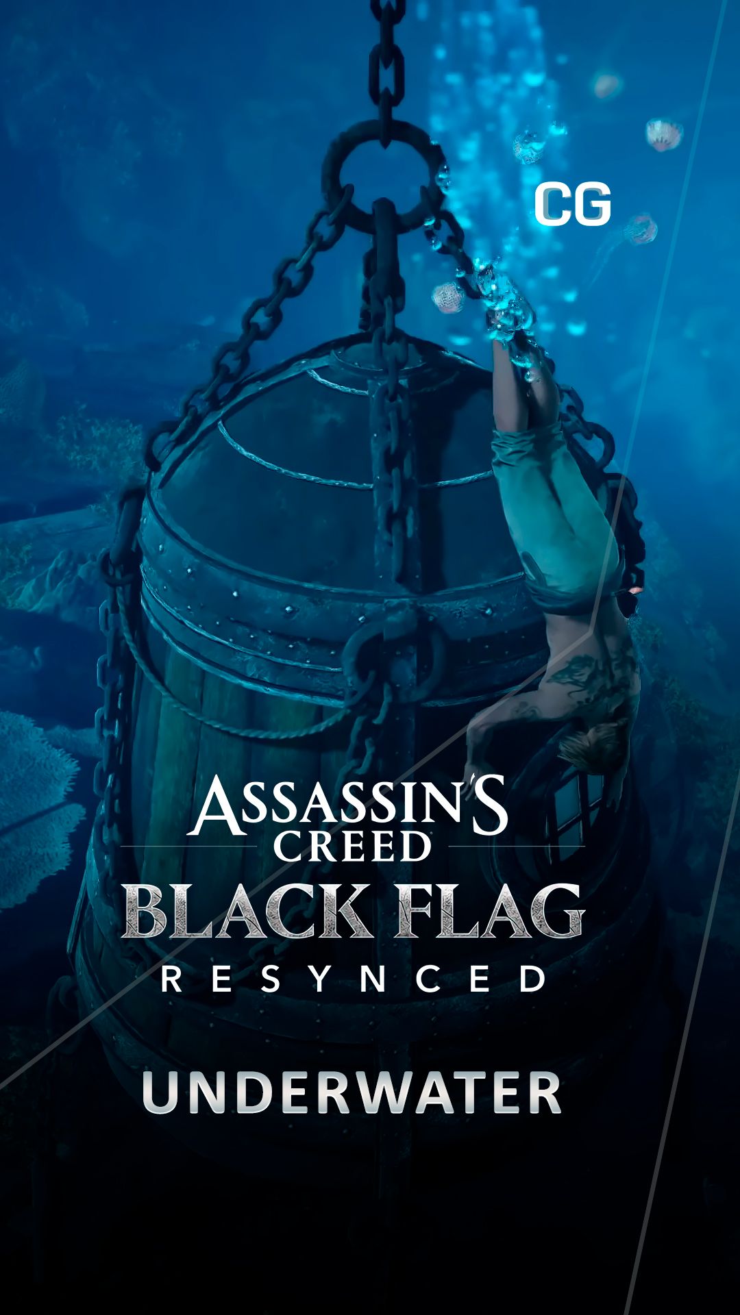 Assassin’s Creed Black Flag Resynced - Геймплей под водой #шортс