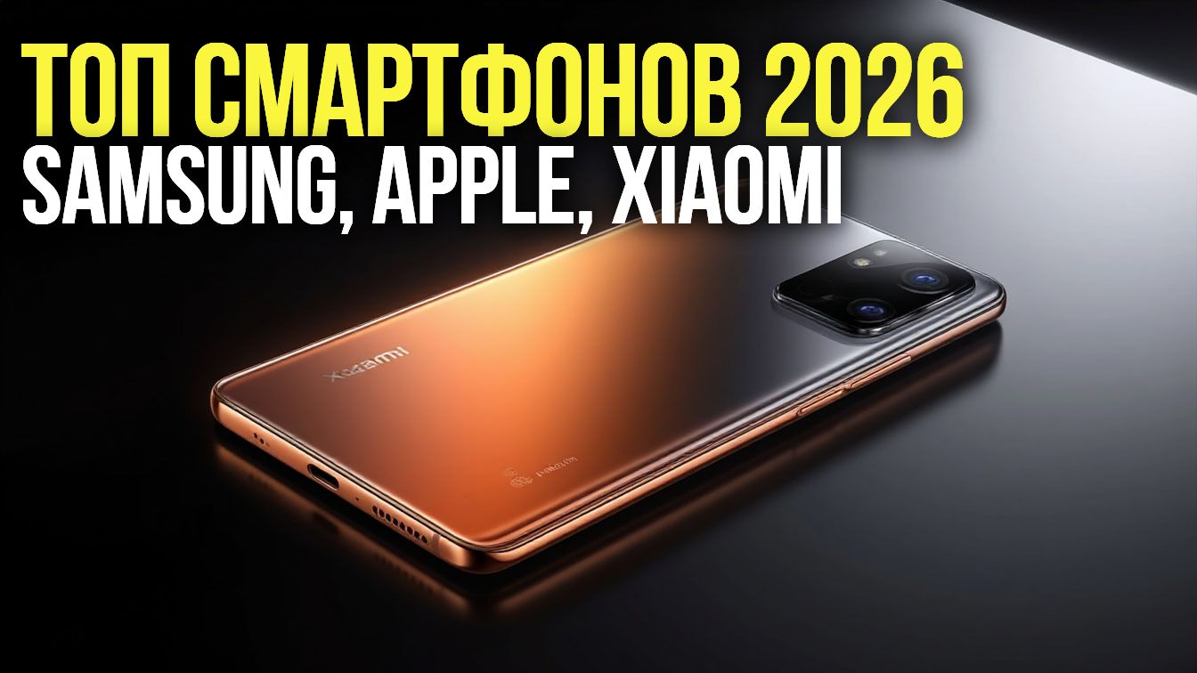 Топ смартфонов 2026: обзор Samsung, Apple, Xiaomi и других новинок