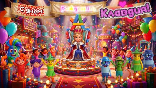 Клавдия, с днём рождения!