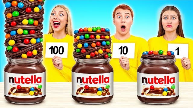 100 Слоев Еды Челлендж _ Сумасшедший Челлендж от Candy DO смотреть онлайн