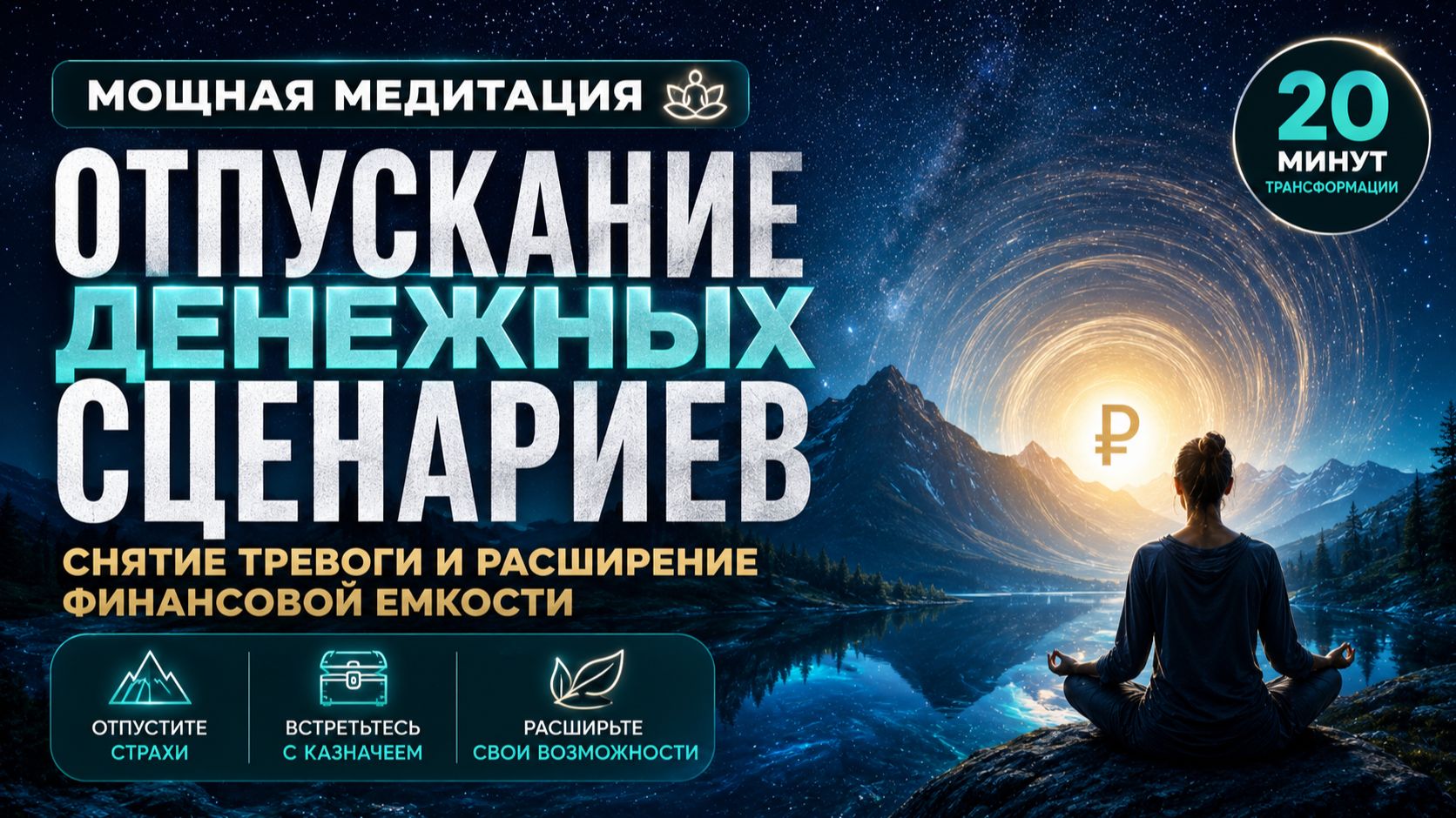 Отпускание денежных сценариев за 20 минут | Медитация Виталия Наумова от тревоги о деньгах смотреть онлайн