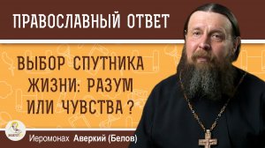 Выбор спутника жизни: разум или чувства ?  Иеромонах Аверкий (Белов)