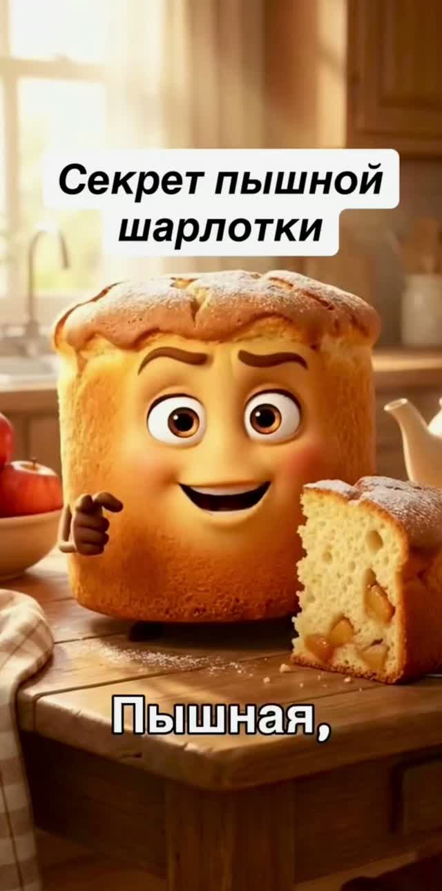 Секреты пышной ШАРЛОТКИ 🧁