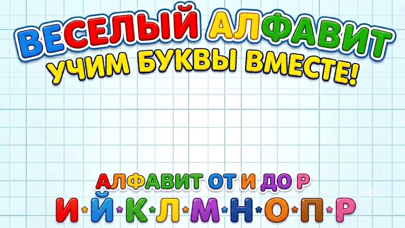 Русский Алфавит/ Буквы И-Р |/Развивающие видео для детей